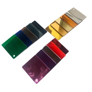 Hot bán Vàng gương acrylic cắt để kích thước tấm Acrylic đôi màu khắc laser tấm màu PMMA tấm - Product Image 3