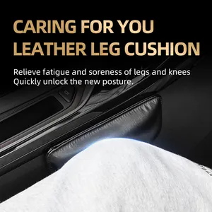 Universal Leather Knee Pad Car Interior Pillow Comfortable Knee Elbow Pads Thigh Support Car Accessories