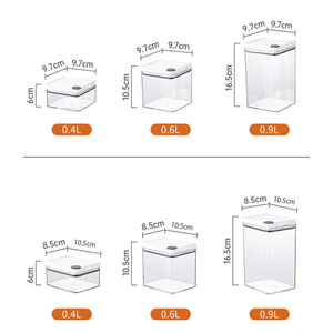 Latas de almacenamiento de granos herméticas, contenedor de plástico para nevera, organizador, Juego de contenedores para nevera - Product Image 5