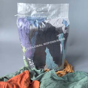 Paños de Limpieza Multiusos de Felpa de Algodón 100% de Colores, Paños de Limpieza de Sudadera, Paños de Limpieza de Punto a Granel para Limpieza - Product Image 1