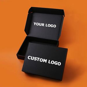 กล่องกระดาษลูกฟูกสั่งทำพร้อมโลโก้สำหรับขายส่ง กล่องของขวัญสุดหรู กล่องไปรษณีย์สำหรับเสื้อผ้า กล่องกระดาษสำหรับเครื่องสำอาง - Product Image 6