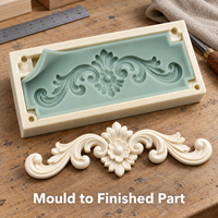 Moule d'ornement de meuble en résine Tietuo + noyau en élastomère PU C259-G3, démoulage facile, pour atelier de fabrication de moules
