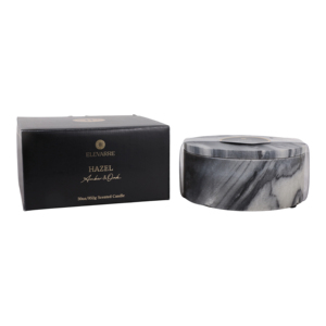 Scatola portaoggetti decorativa in marmo con coperchio rotondo per soggiorno, camera da letto, bagno - Product Image 2