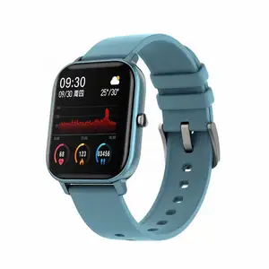 P8 relógio inteligente freqüência cardíaca e pressão arterial monitoramento de 1,4 polegadas HD full touch screen pulseira multi-esportes
