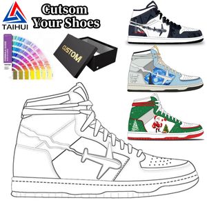 OEM ODM uomo scarpe stile basket Top scarpe personalizzate produzione di design scarpe da ginnastica Casual da passeggio skateboard scarpe di marca - Product Image 1