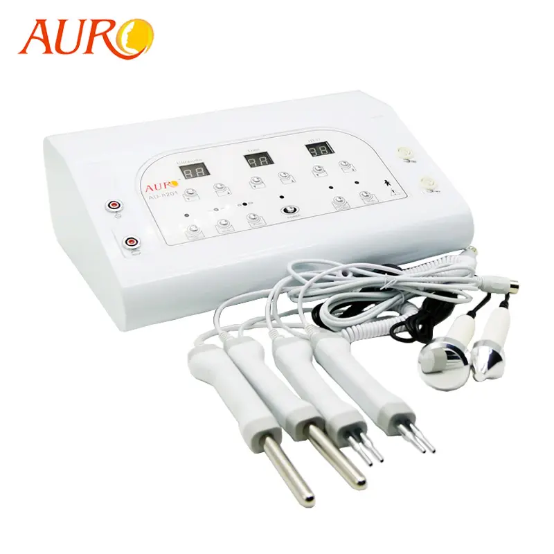 AU-8201 Guangzhou auro Beauty & Personal 2 in 1 multifunctional facial machine microcurrent machine