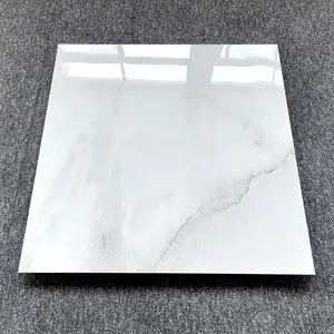 Fully Polished Glazed Premium Porcelain 60x60 Vitrified White Floor Tiles For Hotel