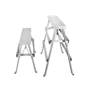 أدوات دريوال 18-30 قدم الألومنيوم ارتفاع قابل للتعديل مقعد مقعد قابل للطي العمل درجة سلم - Product Image 5