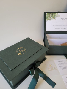 Caja de regalo de seda tailandesa para joyería y embalaje Premium con cinta - Product Image 2
