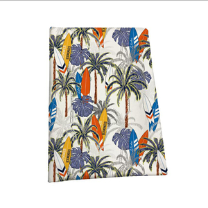Tela de poliéster con estampado de piel de melocotón, textiles para pantalones cortos, Palma tropical, venta directa de fábrica - Product Image 4