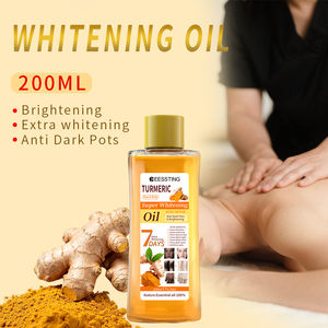 Aceite Corporal de Almendras de 200 ml, 7 Días de Efecto Hidratante, Súper Blanqueador, Aceite Esencial de Cúrcuma para Masajes Corporales - Product Image 4