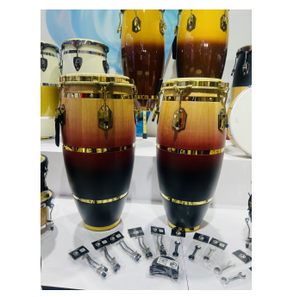 Toptan/OEM/fabrika küçük Conga <span class=keywords><strong>davul</strong></span> 10 + 11,11 + 12 inç standı ile 10 + 11 "<span class=keywords><strong>davul</strong></span> kanca meşe demir çubuk degrade altın parçaları - Product Image 2