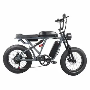 USEUストックホットエンデューロEbikeチョッパー自転車スノービーチクルーザー用電動ファットタイヤハイブリッドバイク15ah 30ah 750W 1000W 20 "48V