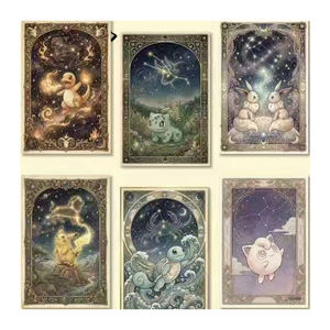 GP Douze Constellations ArtBoard Personnalisé Anime Elf <span class=keywords><strong>Carte</strong></span> <span class=keywords><strong>Anniversaire</strong></span> Décoration Cadeau Vente en Gros Jeu de Société Pokemoned Fournisseur de Cartes - Product Image 3