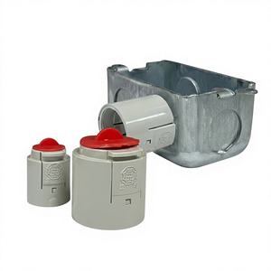 Adaptateur de conduit à encliquetage en ABS à surface lisse, installation en 3 secondes, breveté, 1/2"-2" pour connexion rapide de boîtier avec joint scellé - Product Image 1