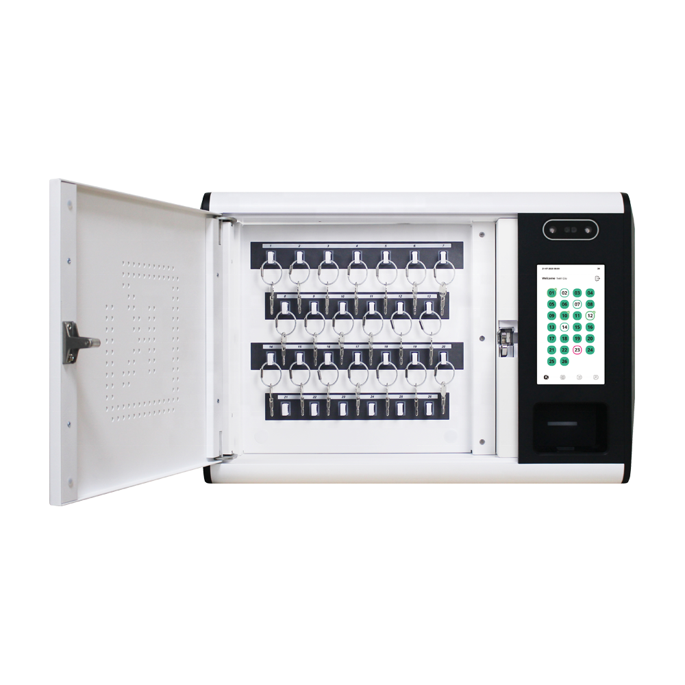 Лидер продаж с завода, электронный шкаф для ключей K26 с сенсорным экраном 7 дюймов и сейф для умных ключей