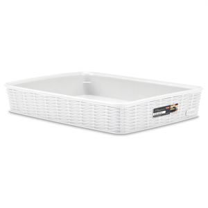 Cestino <b>plastica</b> (35x26x6cm) ELEGANCE Bianco 30950 - Product Image 2