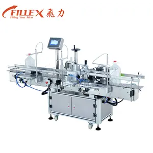 Automatic Double Side Sticker Labeling Machine Horizontal Sticker labeling System