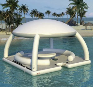 Plataforma Flotante Inflable para Agua, Isla Flotante para Pesca, Natación y Ocio - Product Image 4