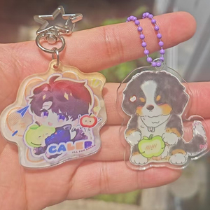 2 unids/lote de llaveros Love and Deepspace para accesorios, bolsa Caleb Xia YiZhou, mascota, adorables llaveros de perro de montaña bernés - Product Image 1