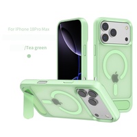 Étui de protection magnétique givré avec support diagonal pour iPhone 18 Pro Max, compatible avec les coques de téléphone iPhone 17, 16, 15, 14, 13