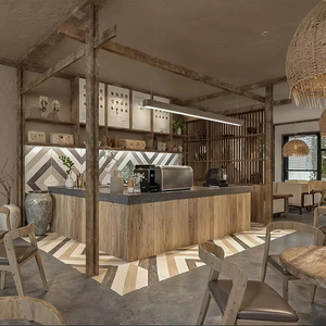 Customized High End Eco-Friendly Heavy Duty Retail Coffee Shop Sweet Shop Showcase Furniture LED Lighting for Commercial - Product Image 1