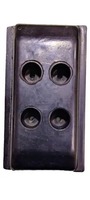Plaquettes de chenilles en caoutchouc noir durables et de haute qualité pour machines à pavés, 10 mm d'épaisseur, résistance à la traction de 20 MPa, résistantes aux vibrations et à l'usure, faciles à installer