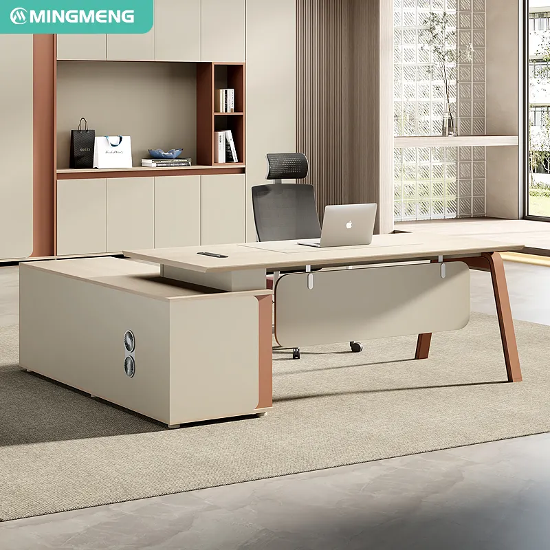 Table de bureau de direction modulaire au design moderne Table du personnel de bureau Ensemble de bureau et chaises Chaises et Tables de bureau