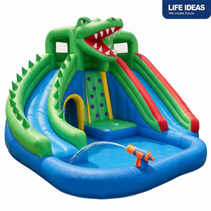 Commercial PVC Outdoor Adult Giant Inflatable Water <b>Slide</b> With Detachable Swimming <b>Pool</b> and Blower for Backyard Kids Party - Product Image 5