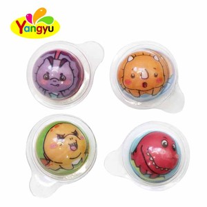 Vente en gros de balles de bonbons gélifiés en forme de monstre de dessin animé avec un centre de confiture de fruits liquide - Product Image 5