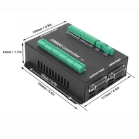 Controlador CNC 001, Sistema de Control de Movimiento DM800 de 3/4/5 Ejes, Pantalla de 3.8 Pulgadas, Botón de Parada de Emergencia, Compatible con Código G