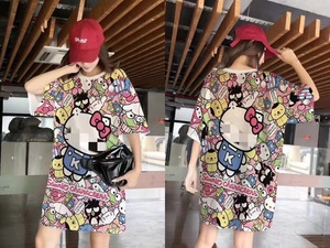 批发大码宽松休闲卡通印花女装OC896 - Product Image 5