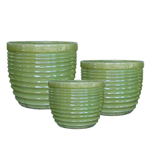 Pot de fleurs en céramique Grand pot de jardin d'intérieur en argile <span class=keywords><strong>Terre</strong></span> <span class=keywords><strong>cuite</strong></span> émaillée pour plantes pour utilisation en pépinière Disponible en petite <span class=keywords><strong>taille</strong></span> - Product Image 2