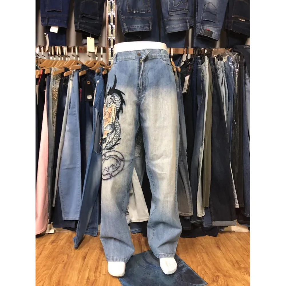 Moda Denim Jeans vestiti per uomo liquidazione abbigliamento GZY Stock lotto 2019 cotone pantaloni da donna per pantaloni di lino per adulti 28-38