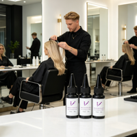 Kit professionnel Iniceviolet en alliage d'aluminium pour extensions capillaires à lumière UV, ensemble de machines sûres et invisibles pour extensions V-Light, B2B