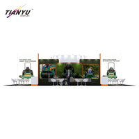 360 grand stand de convention vitrine d'exposition voiture pliable Tension tissu exposition stand d'événement Portable Stand Fair Expo