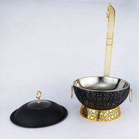 Zunyu 8L Hotel-Tischgeschirr Royal Buffet Speisenwärmer-Set Gold Schwarz Weiß Chafing Dishes mit Hängedeckel für Restaurants und Catering