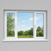 Ventana Abatible Delgada con Certificación CE, Resistente a Huracanes, Aislamiento Acústico, Ahorro Energético, Vidrio Bajo Emisivo para Viviendas
