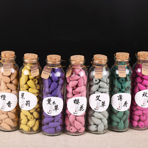 Cônes d'encens à reflux de poudre de bois en bouteille à plusieurs parfums - Product Image 3