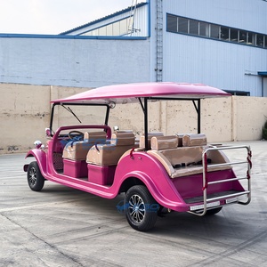 Voiture électrique classique rose 8 places, véhicule de tourisme électrique classique à vendre - Product Image 2
