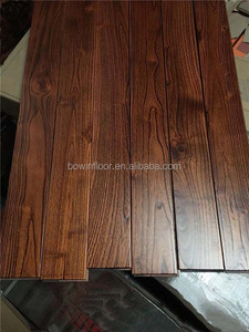 <span class=keywords><strong>Suelo</strong></span> de madera dura de teca cepillada con alambre lacado UV marrón oscuro de primera calidad, <span class=keywords><strong>suelo</strong></span> de madera dura maciza para sala de estar interior - Product Image 4