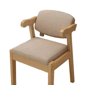 Ev için katı ahşap Modern basit sandalye İskandinav restoran dışkı kol dayama yemek arkalığı ev mobilya ile çalışma bilgisayar sandalyesi