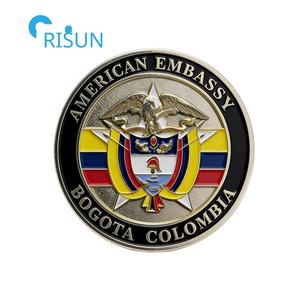 Souvenirs personnalisés avec carte du drapeau colombien, médaillon pour veteran des forces, pièces commémoratives, pièce de défi personnalisée, Colombie - Product Image 6