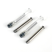 Seringue préremplie standard de 1 ml en verre borosilicate blanc, anti-fuite, avec raccord Luer Lock, sans aiguille
