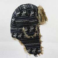 Gorro Ushanka Personalizado QJ OEM con Logotipo, Gorro Ártico Resistente, Gorro Térmico para Expediciones Polares, Gorro de Esquí a Prueba de Viento con Orejeras