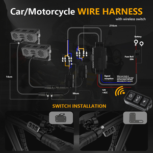 Luci Griglia Auto con Cablaggio Wireless da 200W, Proiettore Laser Bi-Faro a LED per Auto e Moto per Fiat, Opel, <span class=keywords><strong>Hyundai</strong></span>, Ford, Mazda - Product Image 4