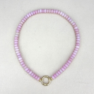 Collana Artigianale con Perline di Gemme Multicolore e Cristalli Arcobaleno, Chiusura a Molla Placcata Oro, Stile Spiaggia - Product Image 6