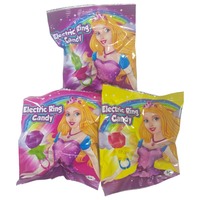 En gros, bonbons en plastique lumineux, saveur fruitée, bonbons durs en anneau sucrés, sucettes, bonbons pour enfants, boîte de confiseries, glaçage