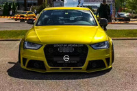 Kit de Carrocería A4 a RS4 para A4 B8.5 Facelift 2013+, Accesorios para Auto RS4, Parachoques Delantero, Parrilla, Luces Traseras, Difusor, Puntas, Faros Delanteros A4