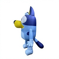 Mascotte de chien gonflable personnalisée mignonne en PVC, modèle de personnage de dessin animé géant gonflable - Imperméable et durable